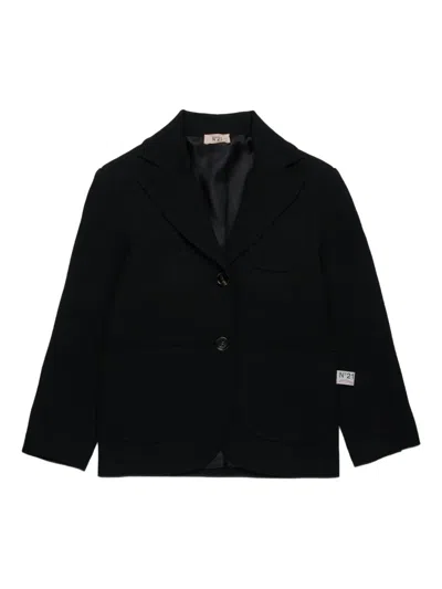 N°21 Giacca Blazer Monopetto In Crêpe