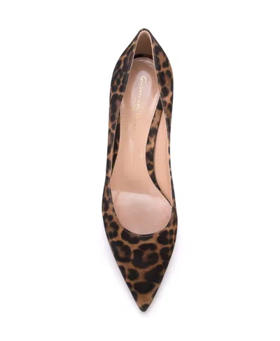 Gianvito Rossi Leopard Print Suede Pumps