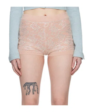 Blumarine Pink Monogram Shorts