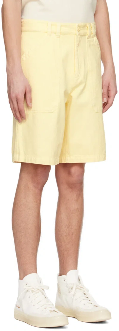 Apc Yellow Parker Denim Shorts