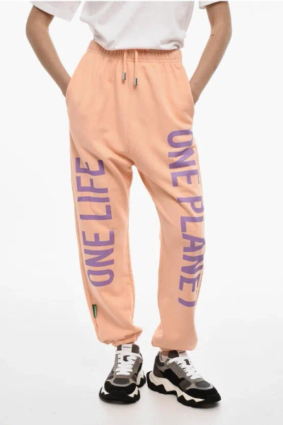 Dsquared2 2 Pockets Lightweight Cotton Joggers With Side Print