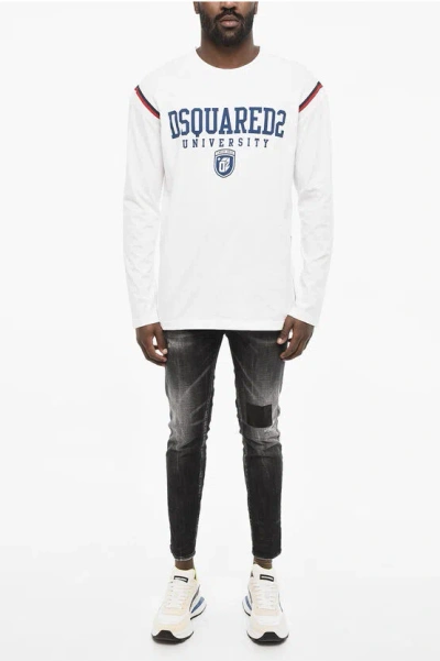 Dsquared2 Varsity Logo Long Sleeved T-shirt