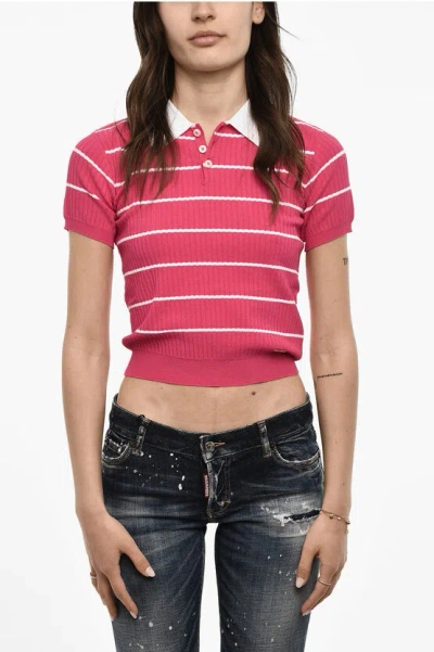 Dsquared2 Two-tone Striped Polo