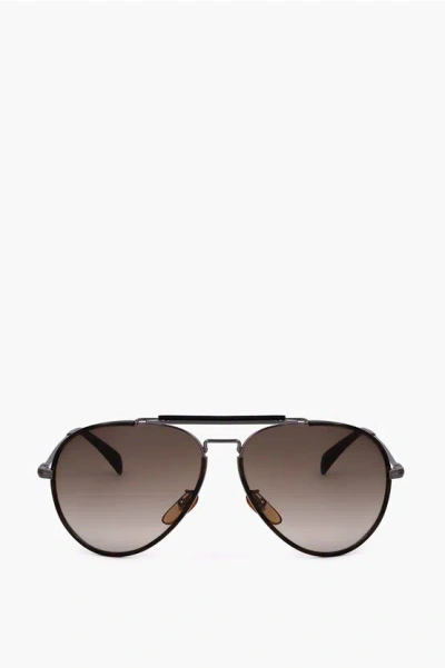 David Beckham Aviator Sunglasses With Gradient Lenses