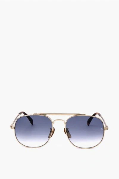 David Beckham Aviator Sunglasses With Gradient Lenses