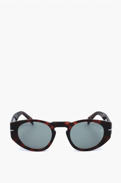 David Beckham Tortoiseshell Patterned Sunglasses With Oval Lenses