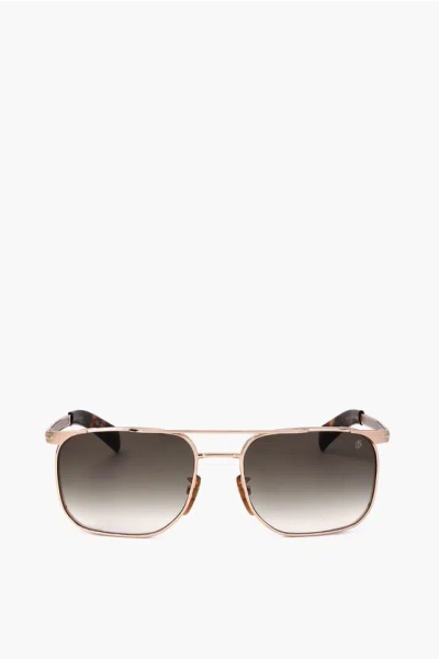 David Beckham Aviator Sunglasses With Gradient Lenses