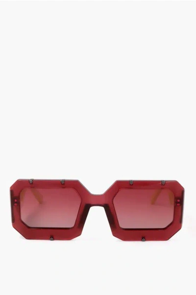 Linda Farrow Markus Lupfer Square Sunglasses With See Through Frame