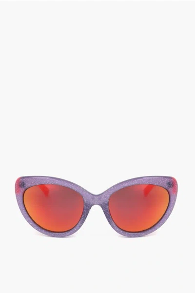 Linda Farrow Markus Lupfer Wayfarer Sunglasses With Glittered Frame