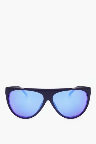 Linda Farrow Phillip Lim Wayfarer Sunglasses With Slim Frame