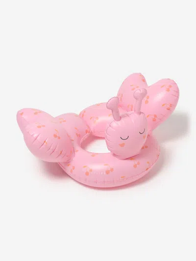 Sunnylife Girls Tube Pool Ring Cotton Candy Cherry