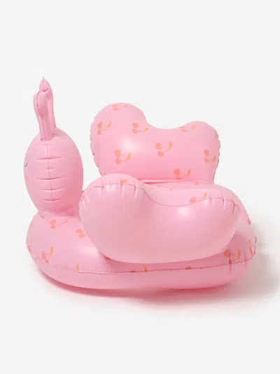 Sunnylife Girls Tube Pool Ring Cotton Candy Cherry