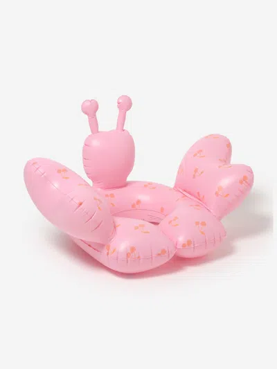 Sunnylife Girls Tube Pool Ring Cotton Candy Cherry