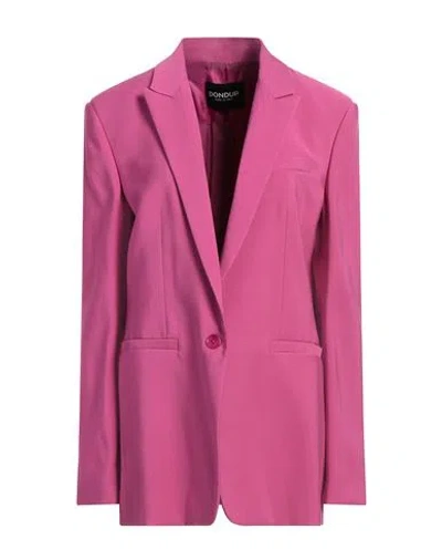 Dondup Woman Blazer Fuchsia Size 6 Viscose, Polyester