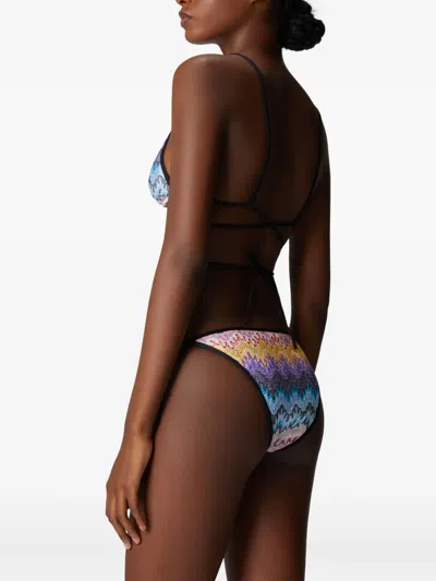 Missoni Bikini With Long Ties And Mesh Details In Multi