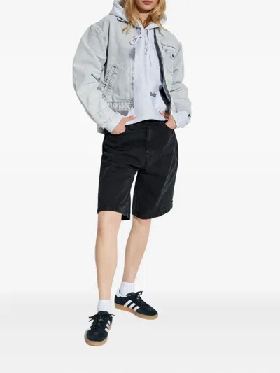 Carhartt Emery Jacket With Collar And Pockets In Gray