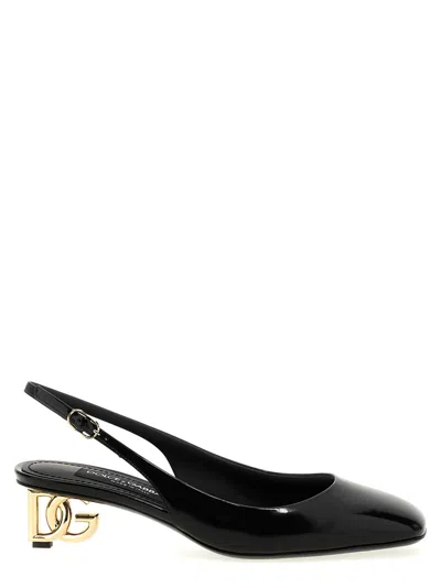 Dolce & Gabbana 40mm Logo-heel Pumps In Black