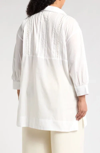 Boho Me Lace Inset Button-up Shirt