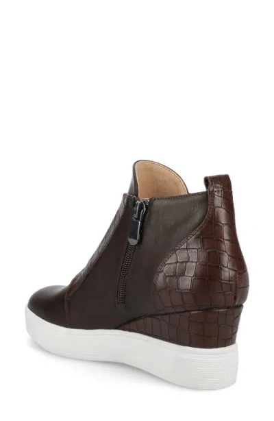 Journee Collection Women's Clara Inside Zip Wedge Sneakers