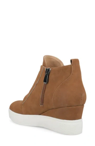 Journee Collection Women's Clara Inside Zip Wedge Sneakers