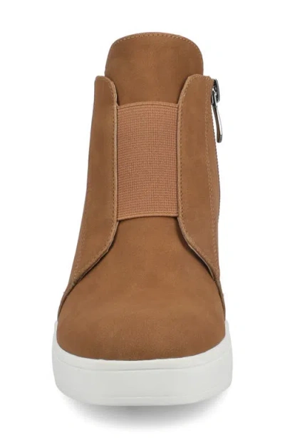 Journee Collection Women's Clara Inside Zip Wedge Sneakers