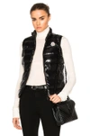 Moncler Ghany Quilted Shell Down Vest In Black