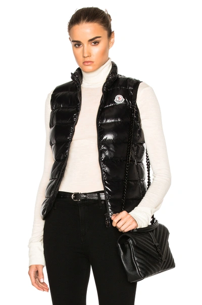 Shop Moncler Ghany Gilet Vest In Black