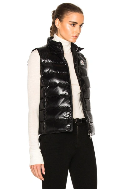 Shop Moncler Ghany Gilet Vest In Black