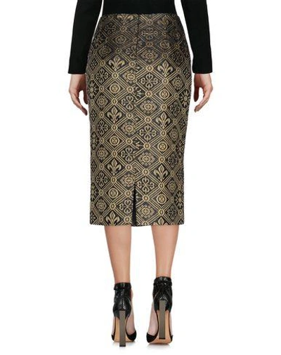 Shop Anna Sammarone Midi Skirts In Gold