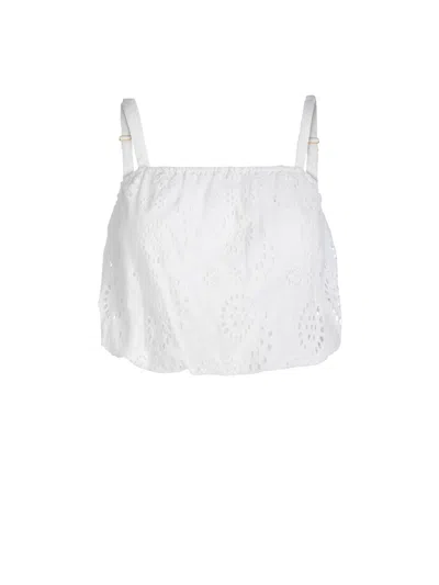 Change Of Scenery Women's Dani Top In Fresh White Eyelet