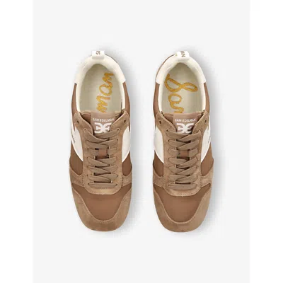 Sam Edelman Womens Zaria Leather Low-top Trainers Brown/oth Eur 41 / 8 Uk