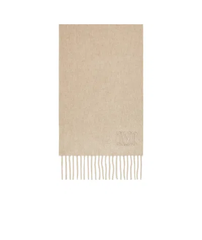 Max Mara Monogram-embroidered Cashmere Stole