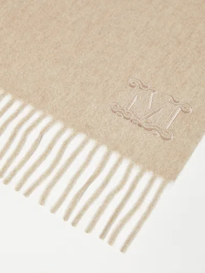 Max Mara Monogram-embroidered Cashmere Stole