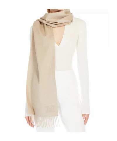Max Mara Monogram-embroidered Cashmere Stole