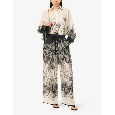 Zimmermann Camicia Rhiannon In Seta Stampata  Donna In Multi