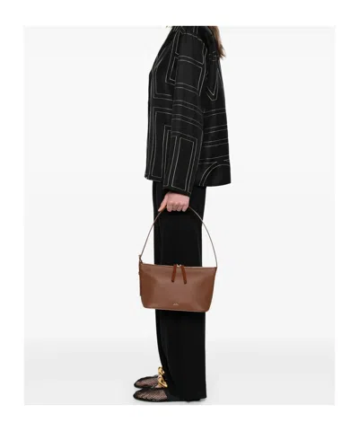 Apc A.p.c. Women Vera Leather Shoulder Bag In Brown