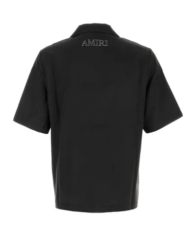 Amiri Modal Blend Shirt Chest Pocket In Black