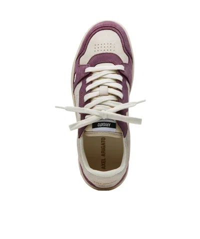 Axel Arigato Women Dice Lo Low-top Suede And Leather Sneakers In Purple