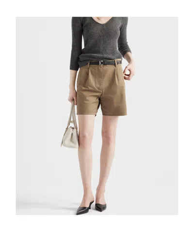 Prada Pre-washed Chino Shorts