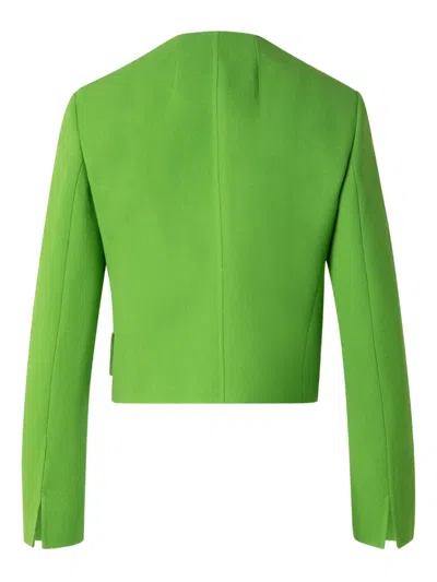 Akris Adriana Short Wool Crepe Jacket