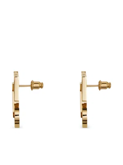 Ferragamo Four Gancini Clip On Earrings In Gold