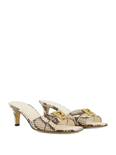 Fendi Brown Ayers Medium-heeled Sandals