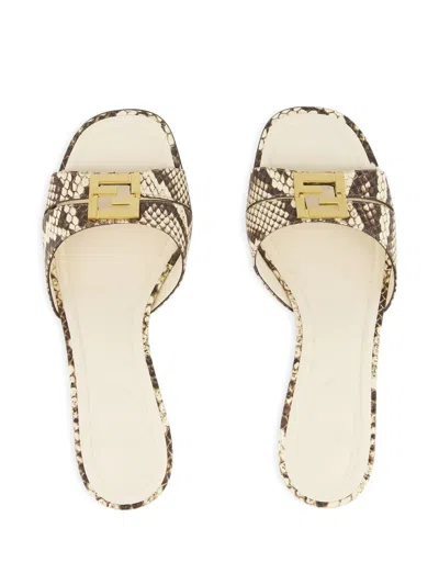 Fendi Brown Ayers Medium-heeled Sandals