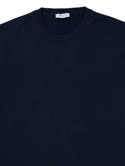 Boglioli Cotton Jumper In Blue