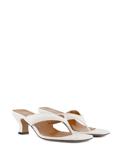 Paris Texas Woman Thong Sandal White Size 7.5 Leather