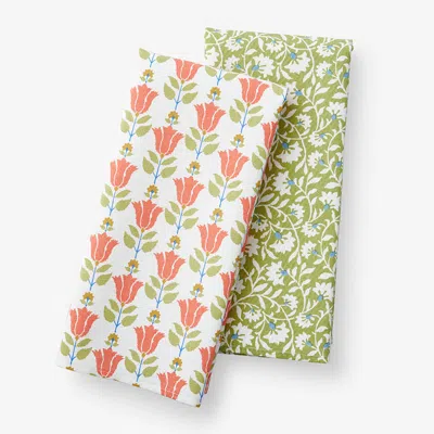 The Company Store Mix & Match Printed Cotton Tea Towels, Set Of 2
