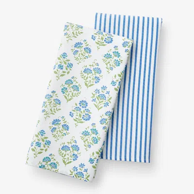The Company Store Mix & Match Printed Cotton Tea Towels, Set Of 2
