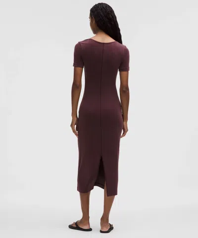 Lululemon Drapey Softstreme Scoop-neck Midi Dress