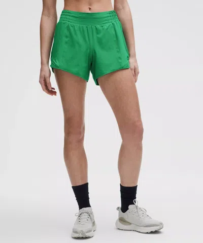 Lululemon Hotty Hot High-rise Lined Short In Raceway Green