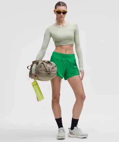 Lululemon Hotty Hot High-rise Lined Short In Raceway Green